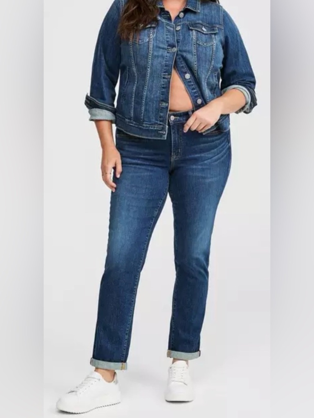 Torrid Dark Blue Boyfriend Fit Denim Jeans 16 R